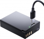 llano LP-E10 aku USB-C asendusaku Canon EOS Rebel T3, T5, T6, T7, Kiss X50, Kiss X70, EOS 1100D, EOS 1200D, EOS 1300D, EOS 2000D 1 pakk, must