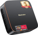 Blackview 2026 MP20 Mini PC AMD (&uuml;letab 3200U/3250U) W-11 Pro, 16GB RAM 512GB Micro Desktop arvuti, 4K @ 60Hz UHD, USB 3.2+DP+HDMI+Gigabit Ethernet &auml;ri/kodukino/kooli jaoks