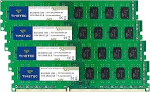 Timetec 32GB komplekt (4x8GB) DDR3 1333 MHz PC3-10600 mitte-ECC puhverdamata 1.5V CL9 2Rx8 Dual Rank 240 Pin UDIMM PC lauaarvuti m&auml;lumooduli uuendamine