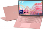 2026 Uusim 15,6-tolline FHD s&uuml;learvuti, 16 GB RAM, 512 GB SSD, Celeron 5205U, QWERTY klaviatuur taustavalgustusega, s&otilde;rmej&auml;ljelugeja, WiFi, HDMI, s&uuml;learvuti &auml;ri- ja &otilde;pilastele, (roosa)