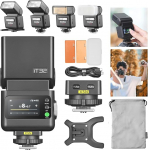 Godox iT32 kaamera v&auml;lk + X5-N &uuml;hilduv Canoni kaameratega, TTL HSS + LED lamp, X5 teenindab Hotshoe + p&auml;&auml;stik &uuml;hes, (&uuml;hilduv Nikoniga)