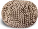 casamia Kootud pouf l&auml;bim&otilde;&otilde;t 55 v&otilde;i 45 cm l&auml;bim&otilde;&otilde;t 45 cm beež