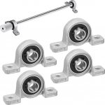 4 t&uuml;kki Pillow Block laagrid 12mm &auml;&auml;rik puuriga kuullaagri tsingisulam korpus paigaldatud tugi telje v&otilde;lli masin 3D printer