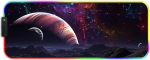 RGB suur m&auml;nguhiirematt 800 x 300 x 3 mm lauamatt XL hiirematt veekindel libisemiskindel matt arvutile PC Professional Gamer Gaming Mouse Mat Star Clear Sky