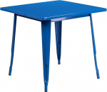 Flash Furniture Felix 80cm ruudukujuline aialaua laud - sinine