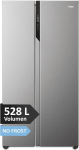 Haier Side-by-Side Cool Freezer Combination, vabalt seisev, K&uuml;lmik k&uuml;lg k&uuml;lje k&otilde;rval 177,5 x 90,8 x 65,9 cm, K&uuml;lg k&uuml;lje k&otilde;rval k&uuml;lmik, No Frost 528 L, Touch Display, LED, SBS 90 Series 5 HSR5918DNMP