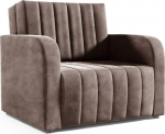 LIKMA Otto 1-kohaline diivan V&auml;ike 105 x 90 x 100 cm &Uuml;ksiktooli Velvet T&auml;ielikult kokkupandud kaasaegne diivan Magamistool Kokkupandav vooditool magamisfunktsiooniga Kangas: Jasmiin 28