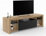 IDMarket - TV kapp 140 cm Malo puit ja kapp must