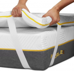 Ferlex - Viskoelastiline madratsialuskate | Kahepoolne talv - suvi | K&otilde;rgus 5 cm | Hingav ja eemaldatav madratsikaitse (90 x 190 cm)