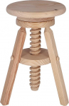 WELL HOME MOBILIARIO & DECORACI&Oacute;N Puidust &uuml;mmargune p&ouml;&ouml;rlev tool 29 x 29 x 64 cm Lakk vaba