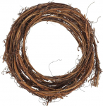 BESPORTBLE Vine Wreath Natural DIY Craft Natural Rattan Wreath Wooden Branch Wreath for Door Wall House Holiday Party Christmas Decoration
