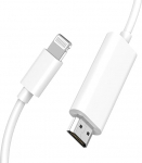 Apple MFi sertifitseeritud: Apple Lightning HDMI kaabli adapter iPhone'ile, 1080P Lightning HDMI-le, digitaalne AV adapter, HDTV kaabel, &uuml;hildub iPhone 14, 13, 12, 11, Pro Max, XS, XR, X, 8 kuni