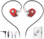 Hidizs MS1 Galaxy IEM m&auml;nguk&otilde;rvaklapid, Dual Magnetic Motor Immersive Gaming Sound, juhtmega k&otilde;rvaklapid, Inline mikrofon, eemaldatav 2 Pin kaabel, 3,5 mm pistikuga