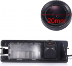 HD 20 mm objektiiviga tagurduskaamera v&auml;rvikaamera parkimiskaamera &ouml;ise n&auml;gemise tagurduss&uuml;steem parkimisabi IP68 veekindel ja p&otilde;rutuskindel Nissan Micra K12 K13/Renault Pulse/Logan Sedanile