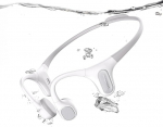 mojawa Run Plus Bone Sound k&otilde;rvaklapid ujumine koos 32GB MP3-m&auml;ngijaga, IP68 veekindel Bluetooth 5.2, avatud k&otilde;rvaga spordik&otilde;rvaklapid, ENC-mikrofon selgete k&otilde;nede jaoks, jooksmiseks, jalgrattas&otilde;iduks ja surfamiseks
