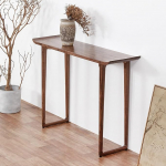 Moodne konsoollaud, &otilde;huke t&auml;ispuidust k&uuml;ljelaud, kitsas minimalistlikus stiilis, &uuml;lespoole kaardunud otstega, koridorilaud elutuppa ja esikusse (120 x 30 x 88 cm / 47 x 12 x 35 tolli)
