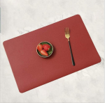S&ouml;&ouml;gipadi, lauapadi, 4 Pack Coffee Coaster Set, isoleeritud ja p&otilde;letusevastane, ristk&uuml;likukujulised rannapadjad kodumajapidamises, sobivad perepidudele, s&uuml;nnip&auml;evapidudele (punane)