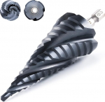 toolant&reg; Cobalt HSS astmepuur [6,35 mm varre] - l&auml;bim&otilde;&otilde;t 4-32 mm neli spiraalh&uuml;lssi astmepuuripuuri metallist, roostevabast terasest, plastist, puidust - 15 sammu koonuspuuriga