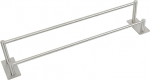 R&auml;tikuratas ilma puurimata Double Bathroom Towel Rail 304 Stainless Steel Tea Towel Holder, Silver 64,5 cm Brushed Towel Holder Wall Mounted Self-Adhesive Bath Towel Holder for Shower Wall / Bathroom / Kitchen (du&scaron;&scaron;iruumi seinale / vannituppa / k&ouml;&ouml;ki)