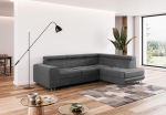 COMFORTINO FURNITURE NOLA L-kujuline nurgadiivan magamisfunktsiooniga, diivan voodikastiga, nurgadiivan, diivanvoodi elutuppa, suur diivan magamisfunktsiooniga (tumehall, Osman paremal)