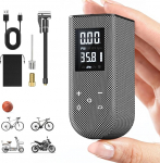 GPUTEK Mini Elektrische Fahrradpumpe 100PSI mit Digitalanzeige, Fahrrad Zubeh&ouml;r, Tragbare Akku Luftpumpe Fahrrad, f&uuml;r Rennrad, Mountainbike, Motorrad, B&auml;lle
