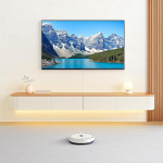 TV Lowboard, 120-240 cm, moodne TV kapp, TV kapp elutuppa, sobib elutuppa ja magamistuppa (valge/puit/LED, 220 cm)