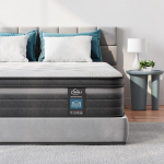 TeQsli Gel Pocket Spring madrats 90 x 200 cm, 25 cm k&otilde;rgus H3 k&otilde;vadus, ergonoomiline 9-tsooniline madrats, ortopeediline vedrumadrats geel-m&auml;luvahuga, &Ouml;ko-Tex & CertiPUR sertifitseeritud