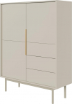Selsey Viviaro sahtlikapp 3 ust 3 sahtlit k&otilde;rge Push to Open Soft Close 104 cm Hall beež