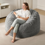 Hobestluk Bean Bag t&auml;iskasvanutele, Suur Bean Bag triibulise pluusi kattega, Suur Bean Bag elutuppa, magamistuppa, &uuml;hiselamusse, kontorisse (Hall, 1.2m)