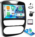 Android 15 4+64G autoraadio Bluetooth Renault Clio 2013-2018, 10-tolline HD puuteekraaniga autoraadio juhtmevaba Carplay Android autoga, WiFi GPS FM/RDS SWC tagantvaate kaamera ja mikrofoniga