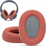 Krone Kalpasmos k&otilde;rvapadjad Sony WHH900N jaoks, mis &uuml;hilduvad Sony MDR100ABN k&otilde;rvaklappidega OverEar Pads Pehme m&auml;luvaht proteiinist nahast asendusk&otilde;rvapadjad Sony k&otilde;rvakomplektide remondiosale (helepunane)