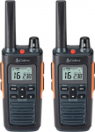 Cobra RX680 Walkie Talkies (2 tk) - laetavad PMR446 raadiosidemed vaba aja veetmiseks ja &auml;ritegevuseks, suure ulatusega, tolmu- ja pritsmekindel (IP54), must ja oranž