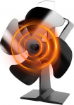 Tomorsun Quiet Operation 4 Blades Fireplace Fan Stove Fan Fireplace Stoves Environmentally Friendly for Fireplace Wood Stoves