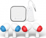 Avantalk Sky Infinity NC Bluetooth 5.3 m&uuml;rasummutusega k&otilde;rvaklapid pikamaalendude ja lennureiside jaoks | 2 paari traadita k&otilde;rvaklappe koos helisaatjaga, aptX madala latentsusega, 30 tundi aku kestvust