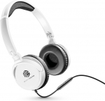 Music Sound Over Ear Basic juhtmega k&otilde;rvaklapid | K&otilde;rvaklapid, kokkupandav k&otilde;rvapael, 1,2 m takistuskaabel ja sisseehitatud mikrofon - 3,5 mm pistik&uuml;hendus - valge
