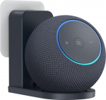 PlusAcc Steckdosenhalterung f&uuml;r Dot Max & Google Nest mini - Platzsparende Wandhalterung Wall St&auml;nder integriertes mit Kabelmanagement Halterung (Graphit)
