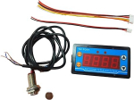 MagiDeal Digital LED Tachometer, Tachometer, Filtering, Practical Digital Motor Tachometer for Inspection Machine Lathes