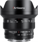 7artisans MF 7.5mm F3.5 APS-C 205&deg; Ultra Wide Angle Manual Fisheye Lens, Compatible with Canon EF DSLR Lens for 80D 200D Black