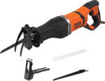 BLACK+DECKER BES301 elektriline spiraalsaag 750 W (20 mm l&ouml;&ouml;gi pikkus, universaals&otilde;el liikuva saekinga ja oksaklambriga, kiireks l&otilde;ikamiseks puidus, metallis, sisaldab 1 puidu- ja 1 metalls&otilde;elat)