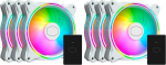 Cooler Master MasterFan 3n1 MF120 Halo White Edition ARGB Dual Ring adresseeritav RGB valgustus, korpus ja jahutus, h&uuml;briidventilaatori labade disain, nutikas andur, vibratsiooni summutav raam, koos kontrolleriga