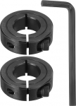hankekaart 2 St&uuml;ck 11/16 Zoll Bohrung Klemmschaft Kragen Schwarz Karbonstahl Verriegelungskragen 3,5 cm OD 7/16 Zoll dick mit 5/32 Zoll Flachsechskantschl&uuml;ssel f&uuml;r Zahnriemenscheibe
