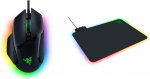 Razer Basilisk V3 m&auml;nguhiir mustas v&auml;rvitoonis koos Chroma RGB + Firefly V2 m&auml;nguhiirematt mustas v&auml;rvitoonis mikrotekstuurse pinna ja Chroma RGB valgustusega (kaablihoidja, servavalgustus, libisemiskindel).