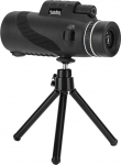 Smartphone Mobile Phone 50 x 60 Monocular Telescope, Night Vision Monocular with Tripod, Clamp, HD Full Optical Lens, Wide Angle, Waterproof, Shockproof for Camping, Bird Watching, Hiking