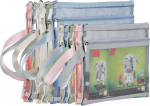 Farbige Netztaschen mit Rei&szlig;verschluss, 5 St&uuml;ck A4 & 5 St&uuml;ck A5 doppellagige Nylon-Puzzle-Baustein-Sets, Spielzeugaufbewahrung und Organisation, atmungsaktiv, durchsichtige Tasche mit Grifftasche f&uuml;r