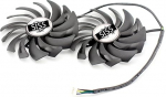 SISS jahutusventilaator graafikakaardi jahutile, mis &uuml;hildub MSI GTX 1080TI GAMING TWIN FROZR GTX1070 GAMING GTX1060-GAMING Radeon RX 470-480 RX570-580 PLD10010B12HH 4Pin videokaardi jahutusventilaatoriga