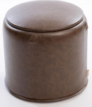 SIX &uuml;mmargune polsterdatud ja hoiuruumiga k&uuml;ljelaua tool Faux nahast pruun jakk, millel on kandiku funktsioon Mitmek&uuml;lgne jakkum elutuppa ja magamistuppa