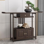 Sissep&auml;&auml;sukonsool laudade hoiukapi ja sahtlitega, Hiina bambusest diivanilaud, talumajapidamise koridorilaud (suurus: 120cm)