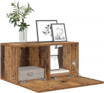 vidaXL 3-osaline komplekt rippuv TV-kapp Antiikpuu v&auml;limusega stiilne hoiuruum meelelahutuskeskuse jaoks 60 x 30 x 30 cm Looduslikud rustikaalsed lahendused elutoa kabinet vabalt seisev vintage meedia