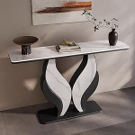 Generisch Moderner Goldener Konsolentisch mit Ablagef&auml;chern - Stilvolles M&ouml;belst&uuml;ck f&uuml;r Eingangsbereich, Flur, Wohnzimmer, B&uuml;ro und Wohnbereich - Schicker Dekotisch mit praktischem Stauraum