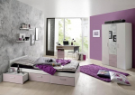 storado.de Berlin 4260498522767 Lastetoa mattvalge lilla 5-osaline komplekt Matte White Lilac